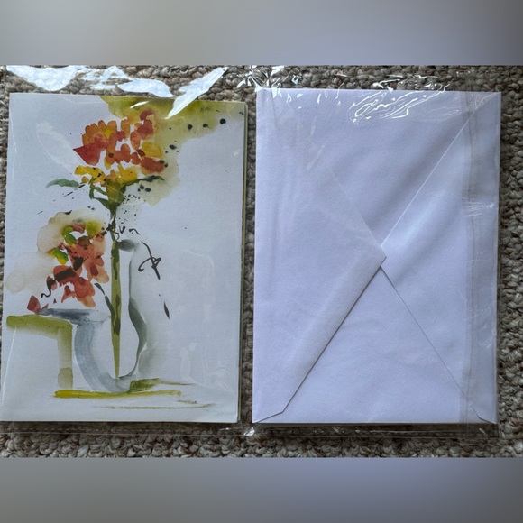 10pc Generic Greeting Card Set - 5 Cards & 5 Envelopes- Modern Art Paintings - Picture 10 of 10